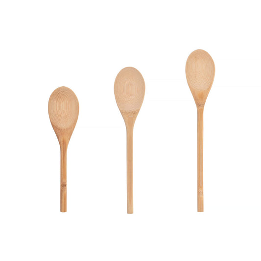 COOK EASY Bamboo cooking spoons 3pc Bamboo Cooking Spoon Set