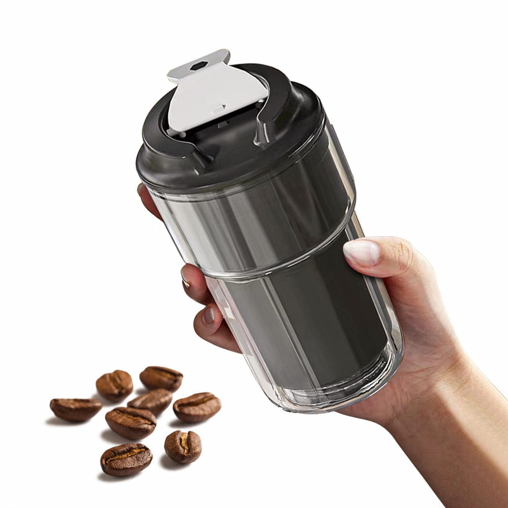 Living Today insulated coffee cup Double wall insulated Coffee Cup Black