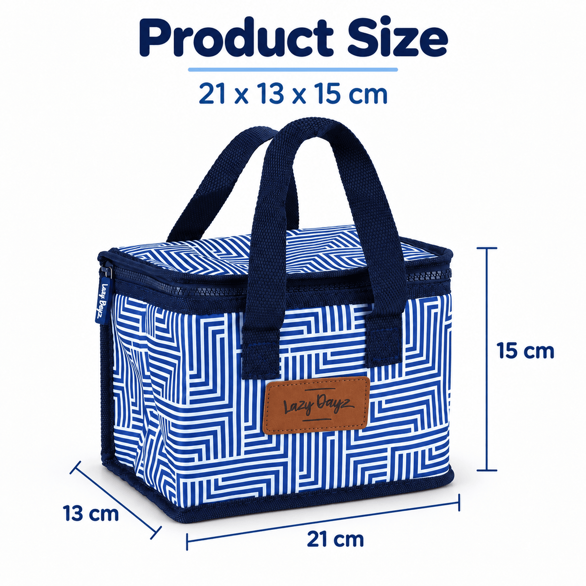 Living Today Lunch Box Food Safe Insulated Kids Lunch Box Cooler - Blue