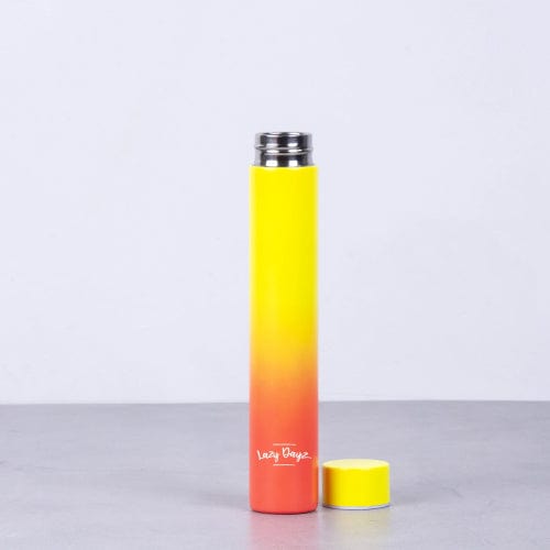 Lazy Dayz Hydration Lazy Dayz 300ml Slimline Insulated Drink Bottle - Yellow Peach Ombre