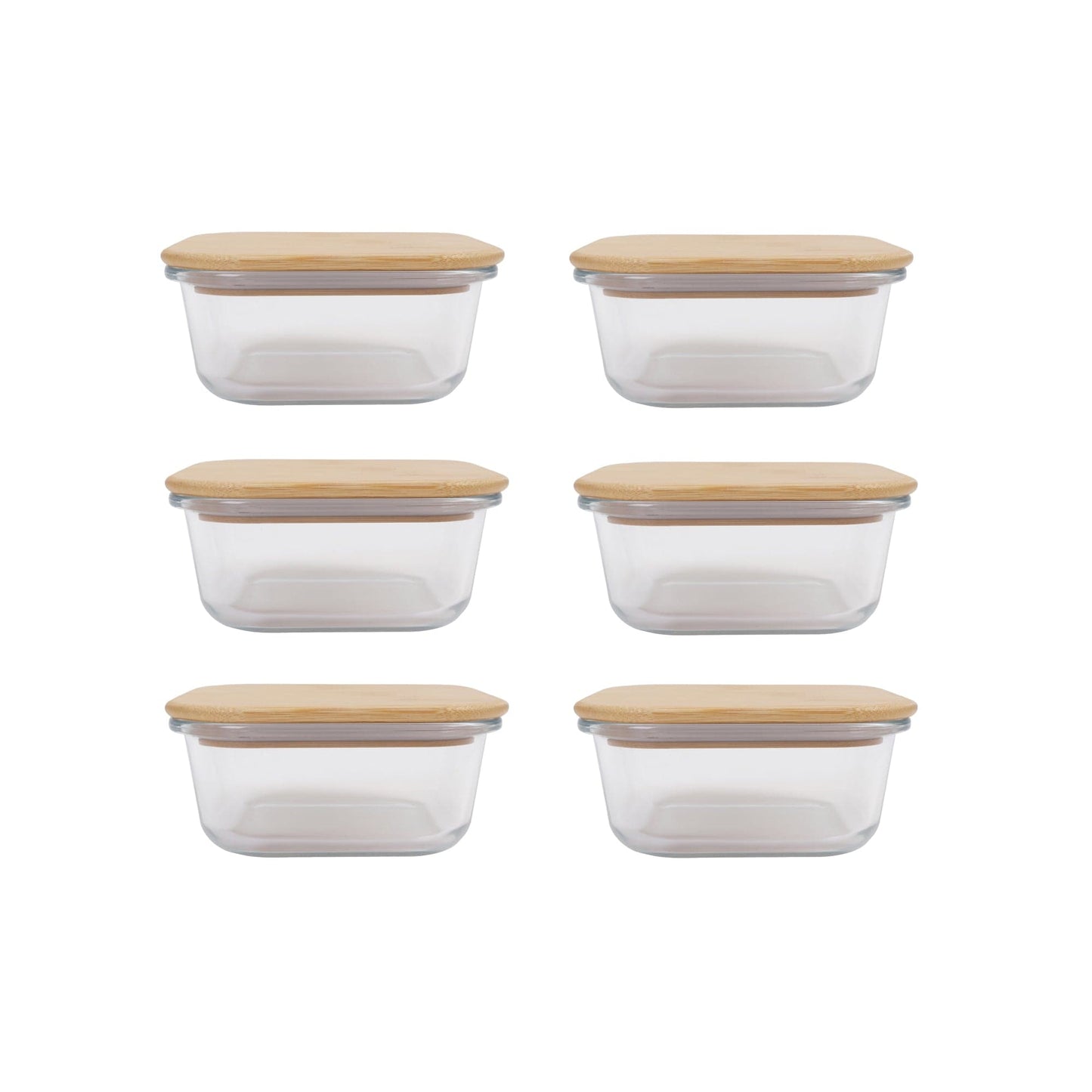 Clevinger Lunch Box 6 pk Bamboo Food Container - Medium