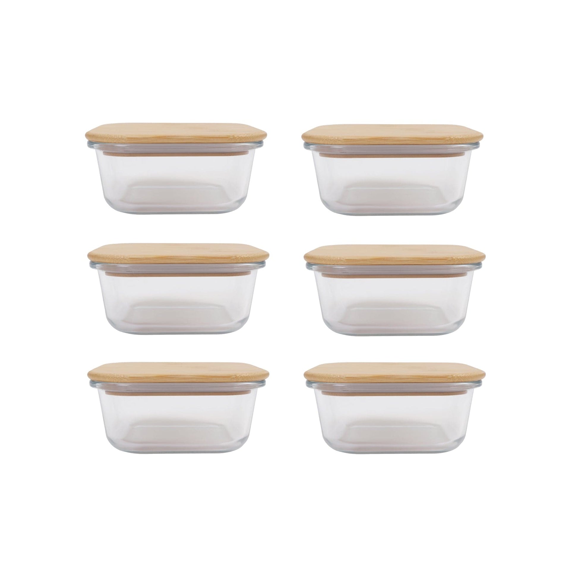 Clevinger Lunch Box 6 pk Bamboo Food Container - Medium