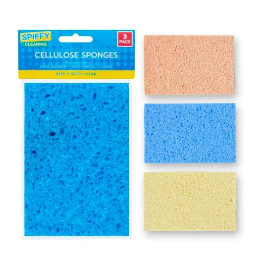 Spiffy cleaning sponge SPIFFY 3PC Cellulose Sponges