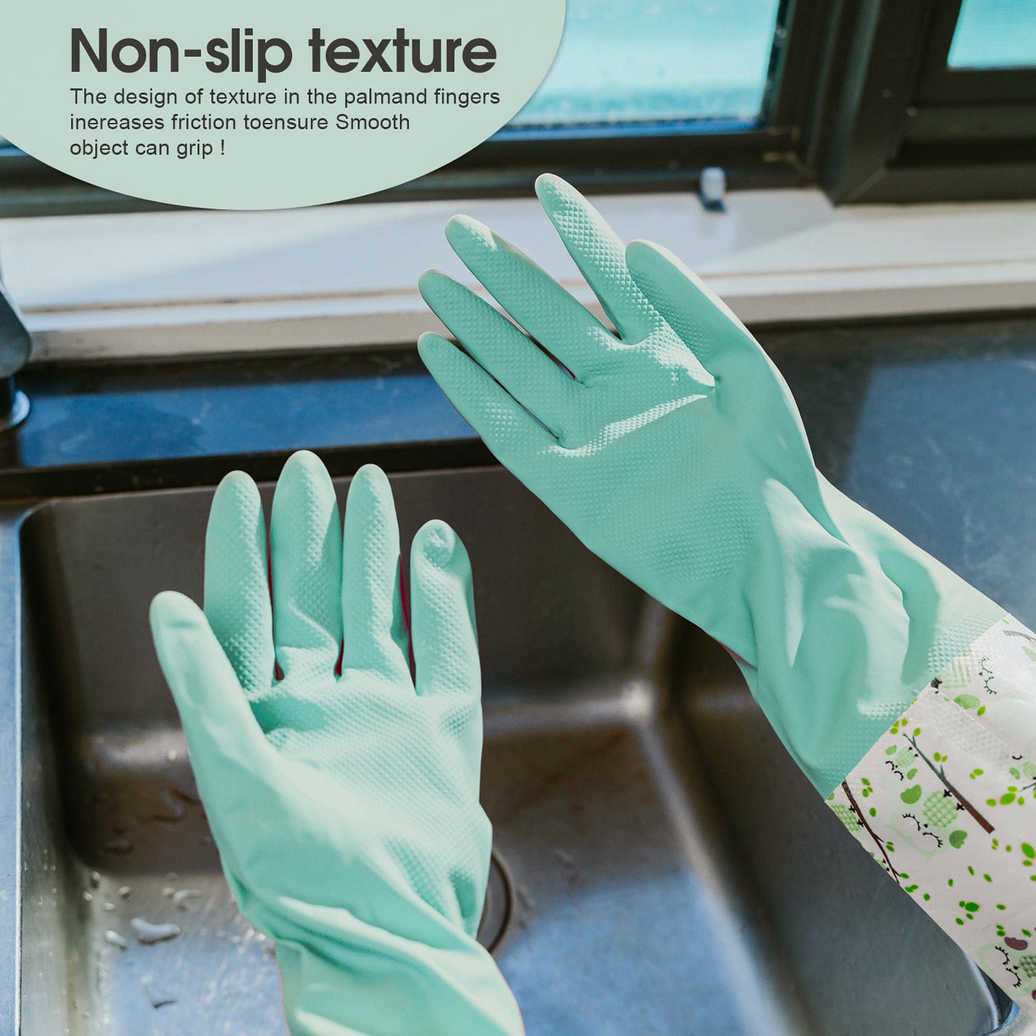 Spiffy Cleaning SPIFFY Deluxe Latex Household Cleaning Gloves