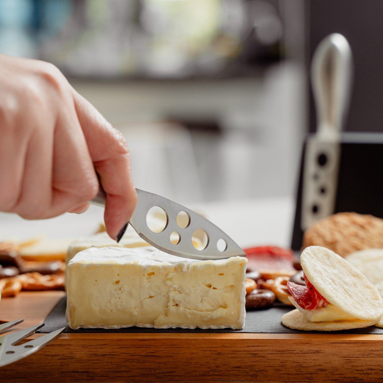 Clevinger Kitchen Knives Clevinger Hobson  4 Piece Stainless Steel Magnetic Cheese Knife Set