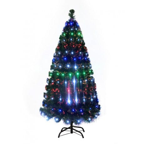 Living Today Christmas tree 150cm Fibre Optic 180 Flashing Coloured LED Christmas Tree