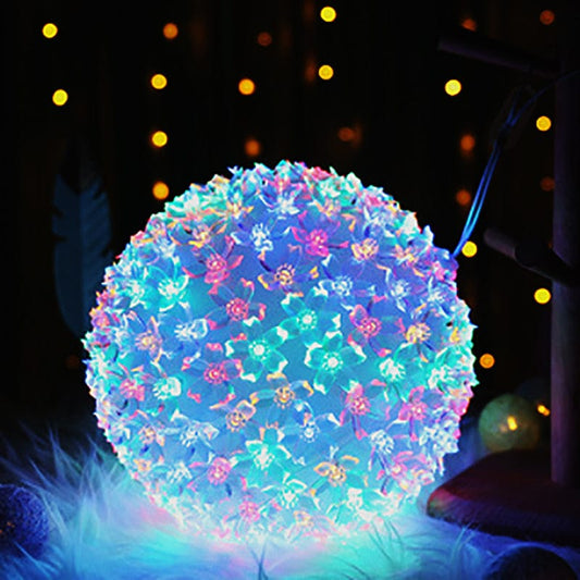 Living Today Inflatable Party Decorations 22cm Solar LED Flower Ball Color Changing IP44 2M Cable