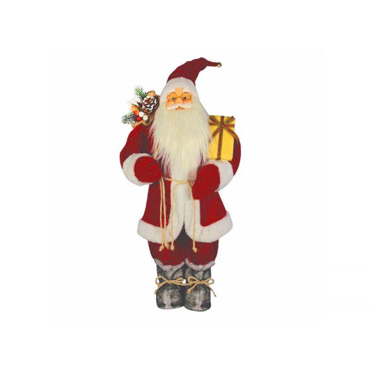 Living Today Christmas decoration 60cm Standing Santa with Gifts Christmas Decoration