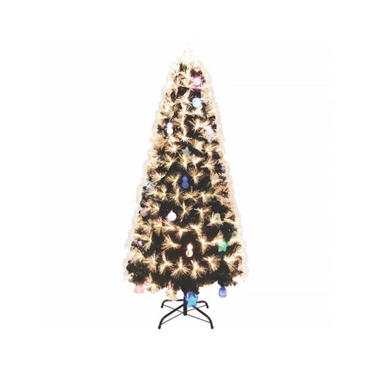 Living Today Christmas tree 120cm Gold Fibre Optic LED Christmas Tree with Light-up Decorations