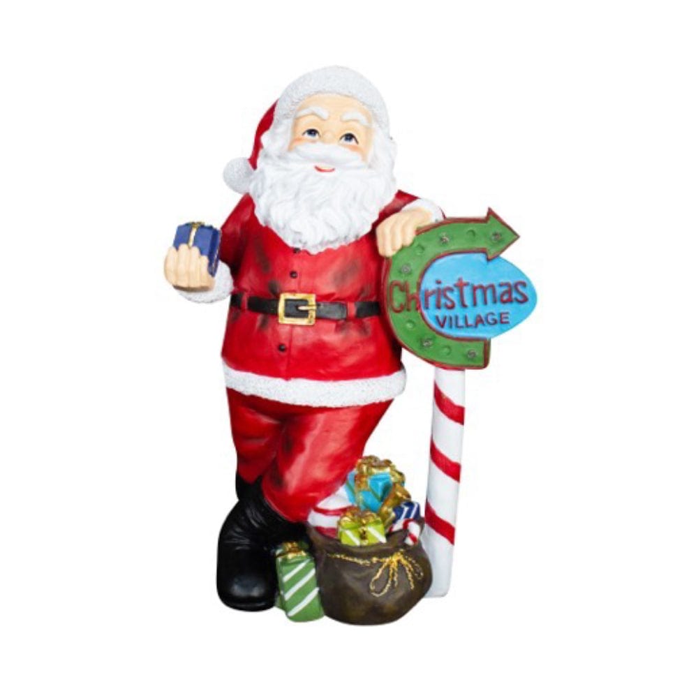 Living Today Christmas decoration 40cm Standing Santa with LED Christmas Decoration