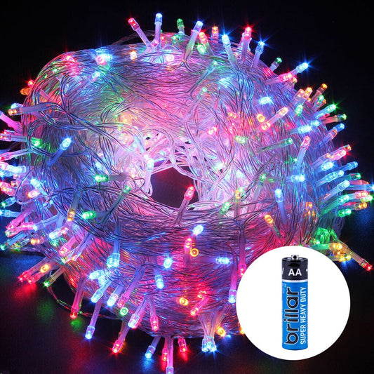 Living Today Inflatable Party Decorations 100 Battery Powered LED Fairy Lights 8 Function Memory Hold Christmas Decoration Multicolor