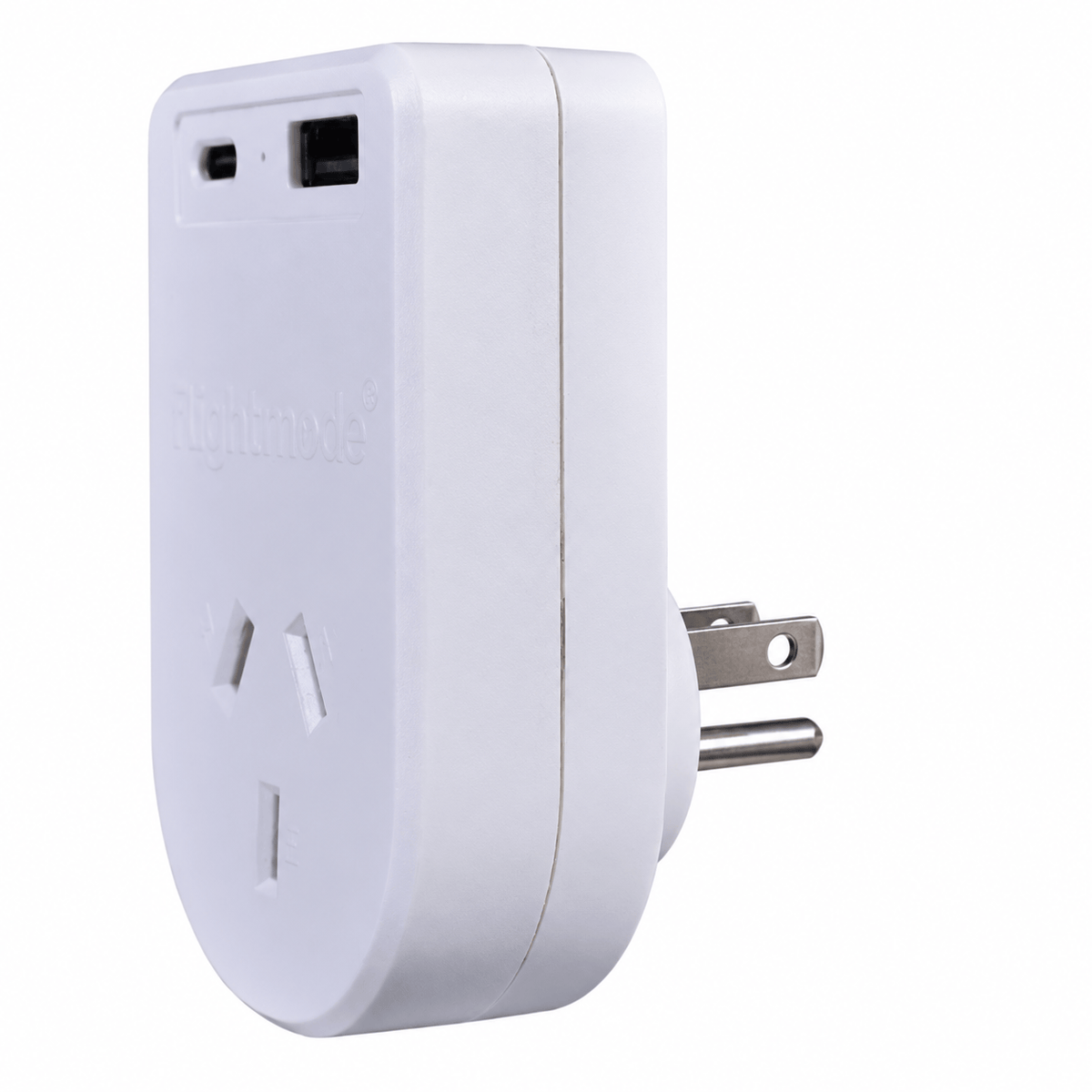 Flightmode travel adptor Flightmode Outbound AU/NZ to USA/CANADA Travel Adaptor with USB Type C & A