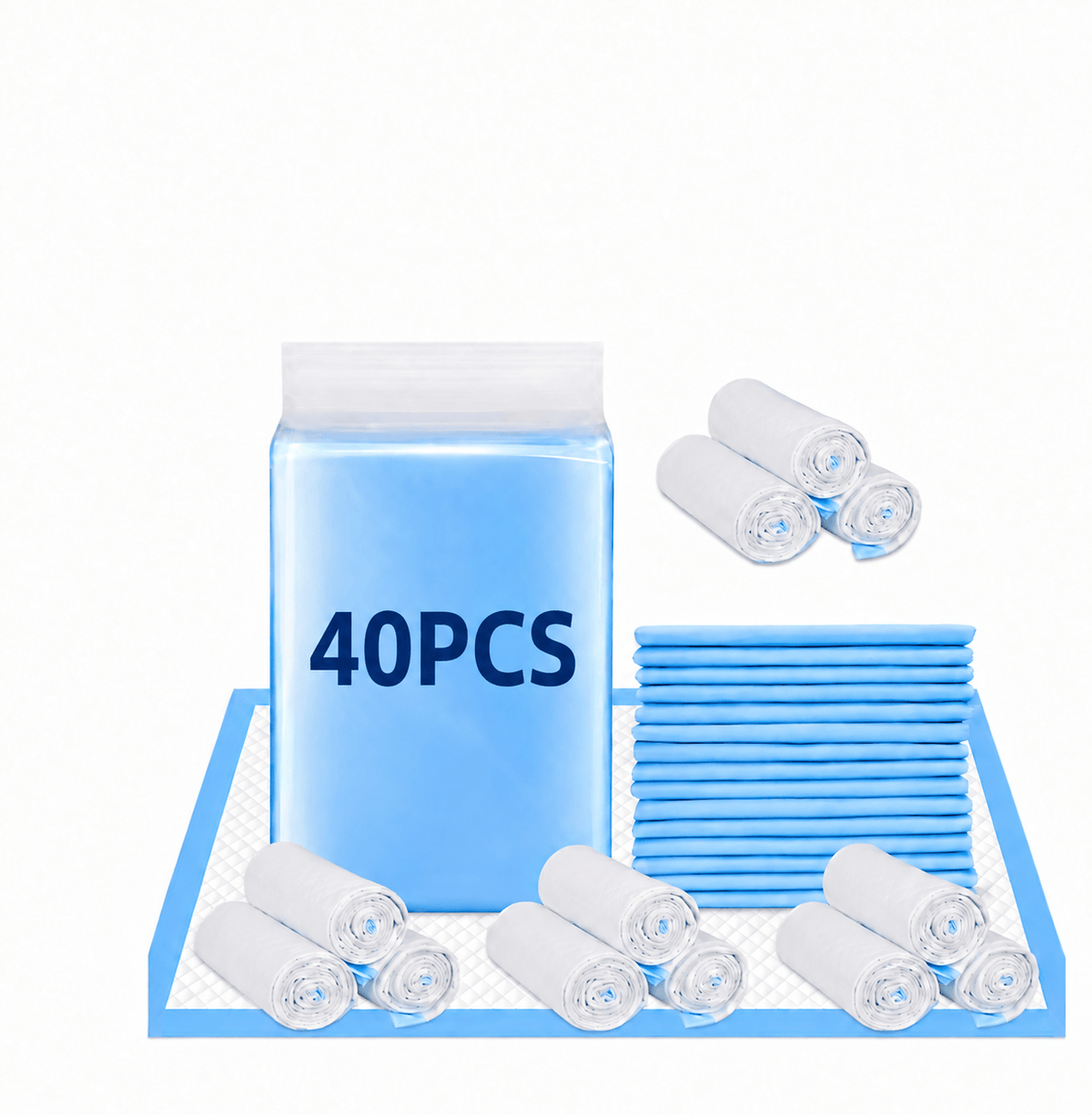 Living Today personal care 40 Pcs 90 x 60cm Adult Disposable Bed Underpads