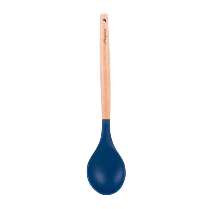 Clevinger cookware Beechwood & silicone spoon navy