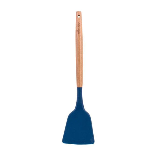 Clevinger cookware Beechwood & silicone turner navy