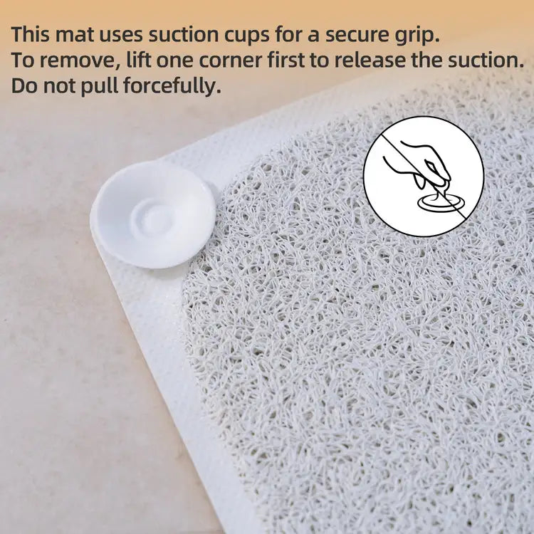 Living Today Homewares Non Slip Loofah Shower Bathtub Mat Bathroom Safe Mat Extra Large 75 x 44 CM