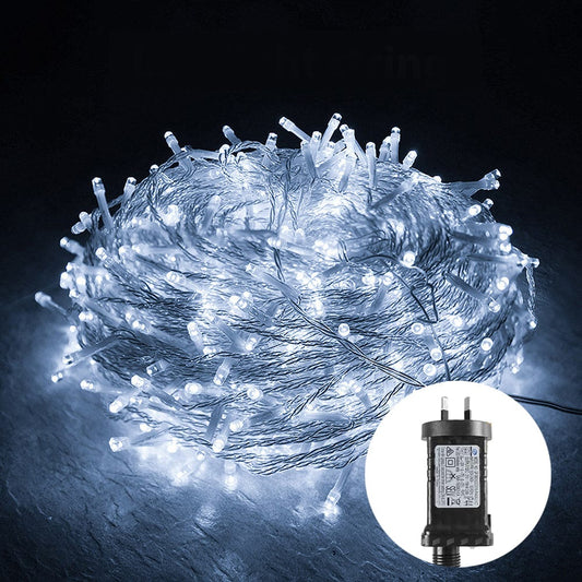 Living Today Inflatable Party Decorations 100 Low Voltage LED Fairy Lights 8 Function Memory Hold Christmas Decoration Cool White