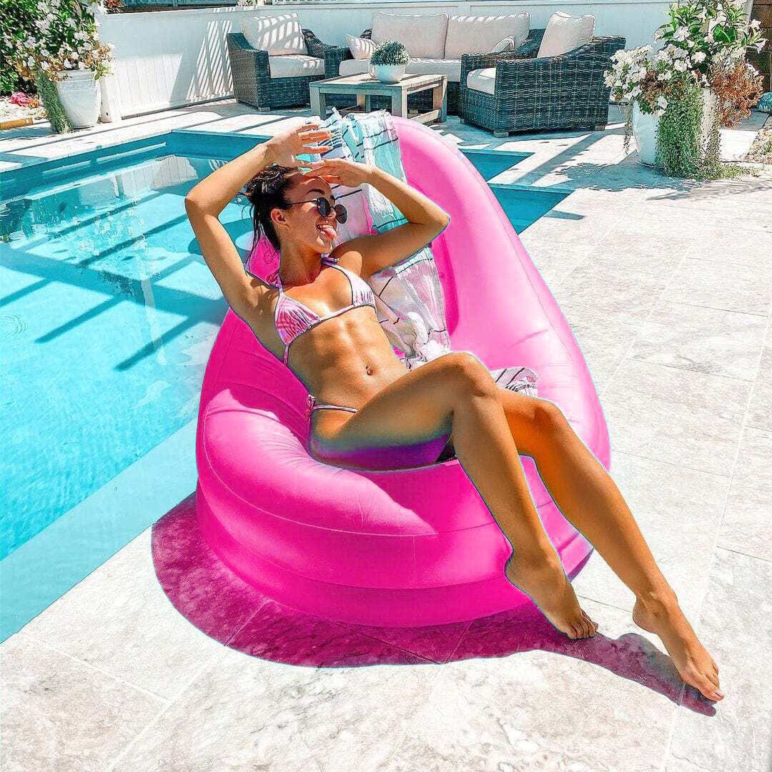 Lazy Dayz Inflatable Lazy Dayz Jumbo Inflatable Chair - Pink