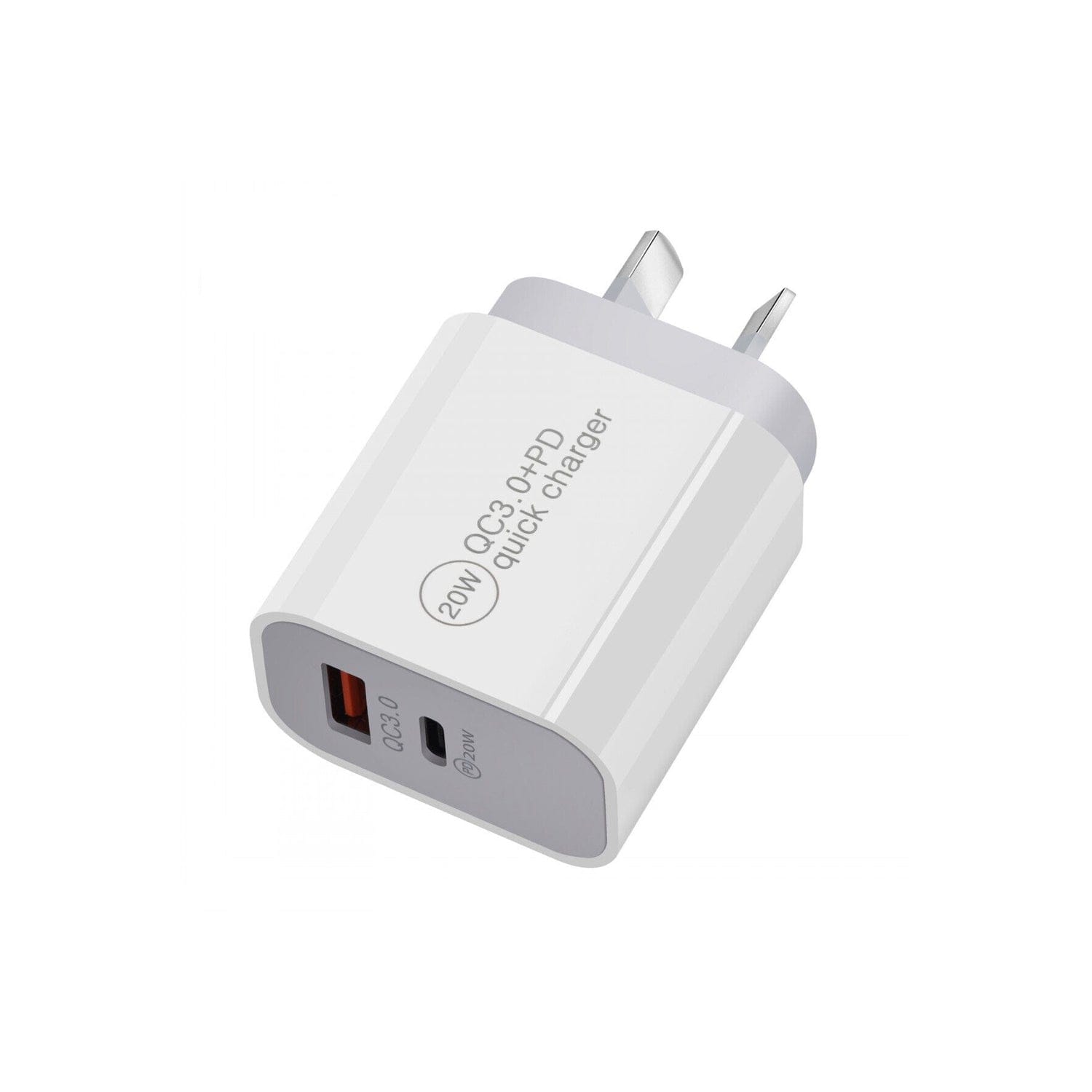 plugd wall charger 20W USB C & USB A Fast Charging Wall Charger + 15W Qi Wireless Charging Pad