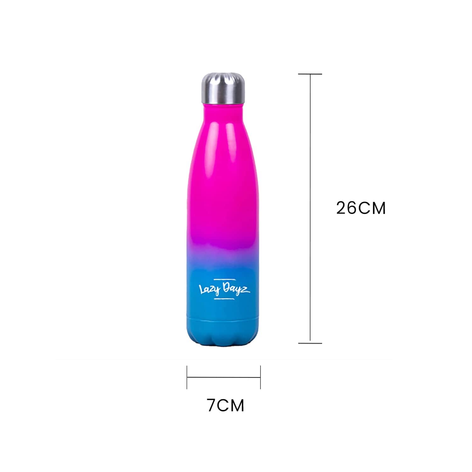 Lazy Dayz Hydration Lazy Dayz Daily Drink Bottle 500ml - Pink Blue Ombre