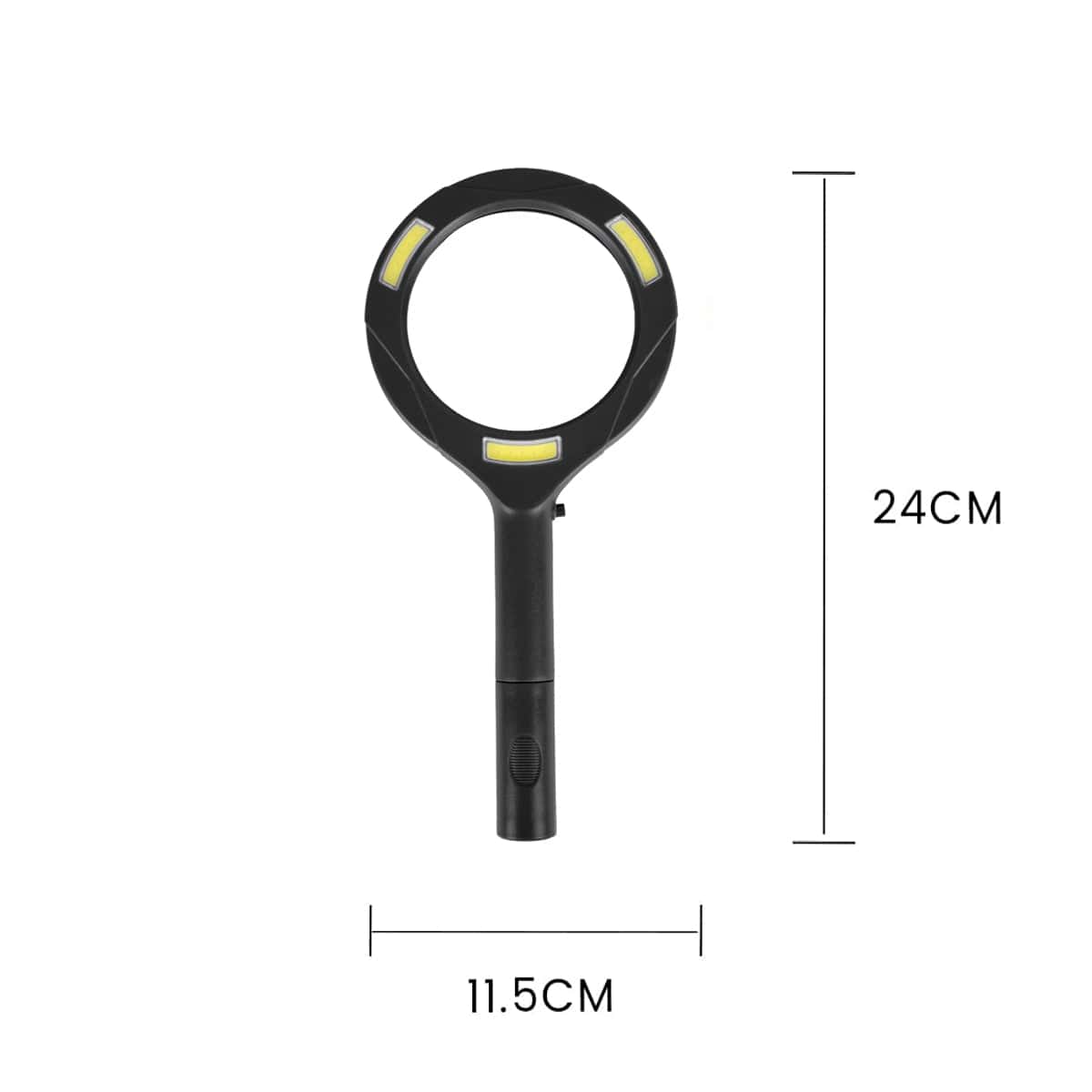 Brillar Flashlights Brillar Light Up Magnifying Glass - Black