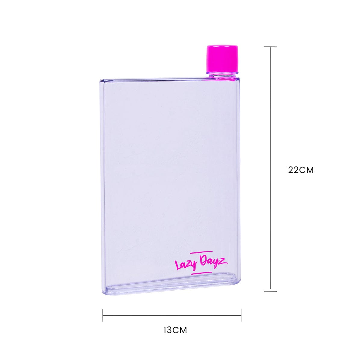 Lazy Dayz Hydration Lazy Dayz Flat Bottle 380ml - Pink