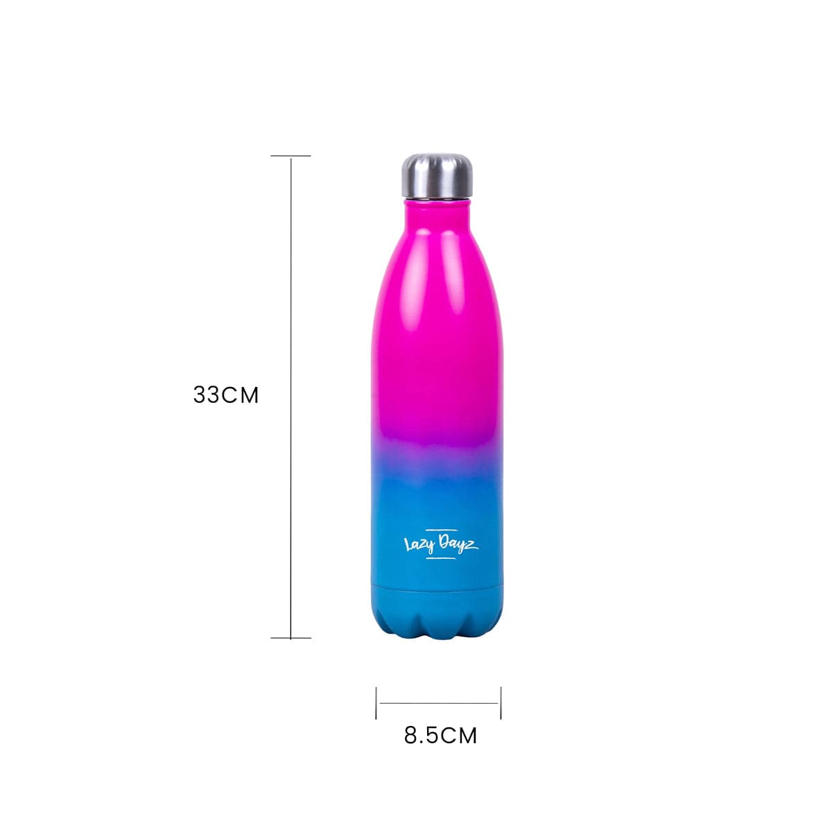 Lazy Dayz Hydration Lazy Dayz Jumbo Drink Bottle 1L - Pink Blue Ombre