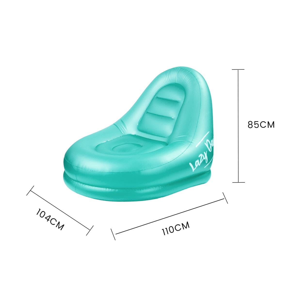 Lazy Dayz Inflatable Lazy Dayz Jumbo Inflatable Chair - Teal