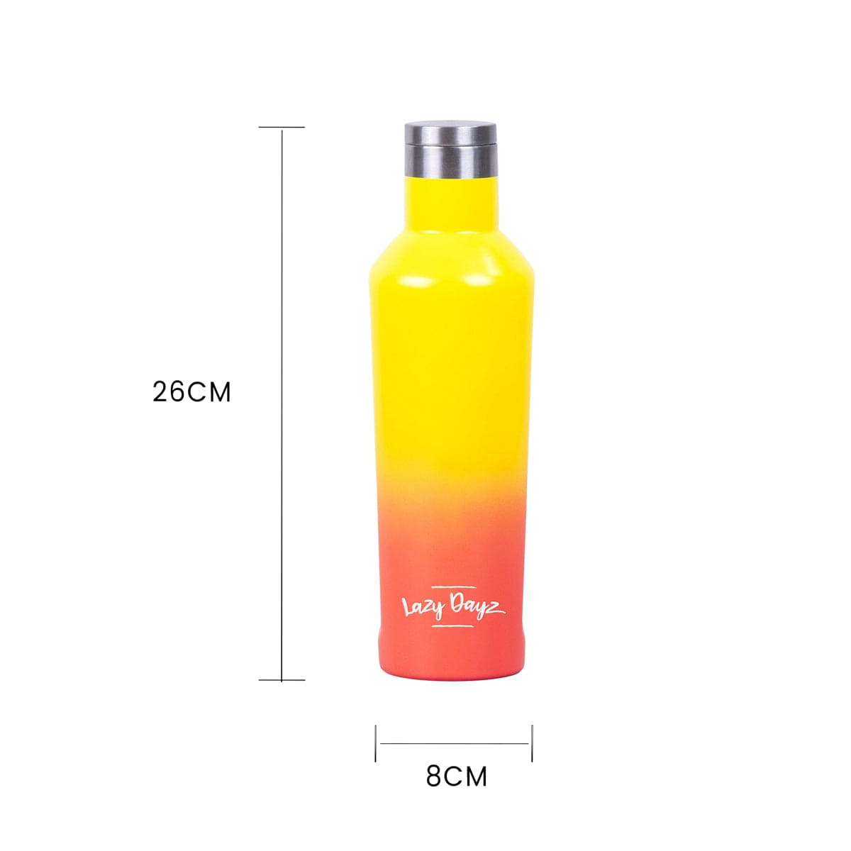 Lazy Dayz Hydration Lazy Dayz Spartan Drink Bottle 480ml - Yellow Peach Ombre