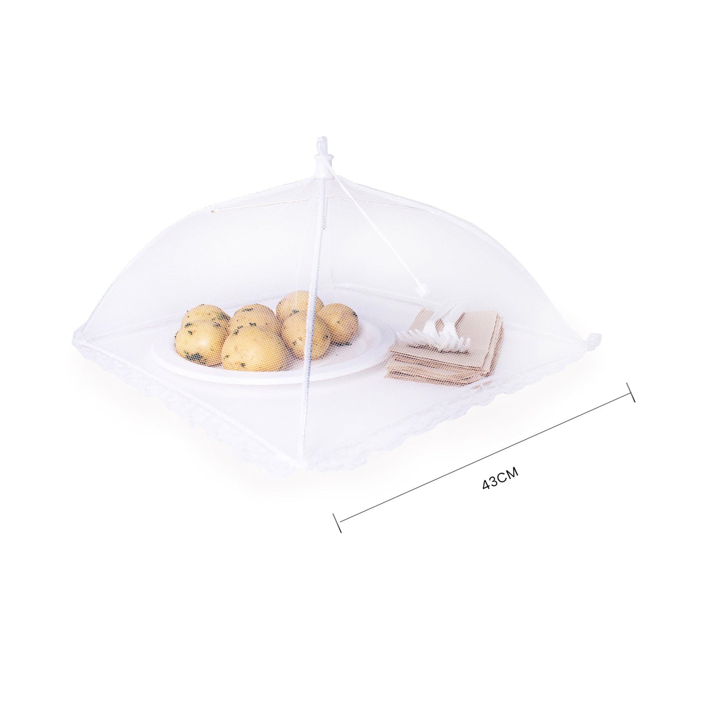 COOK EASY Kitchen 43cm Square Pop-up Mesh Food Cover