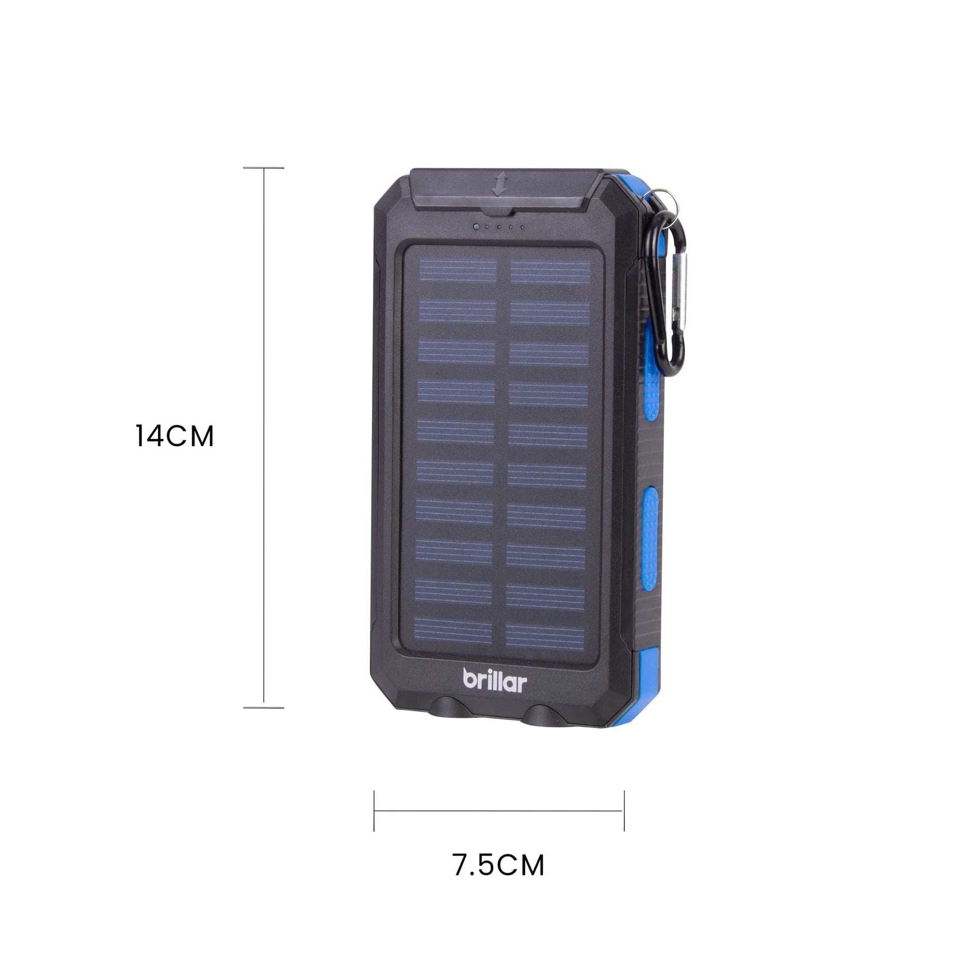 Brillar solar power bank Brillar Ultra Power 3 In 1 4000mAh Solar Powerbank, Torch & Compass