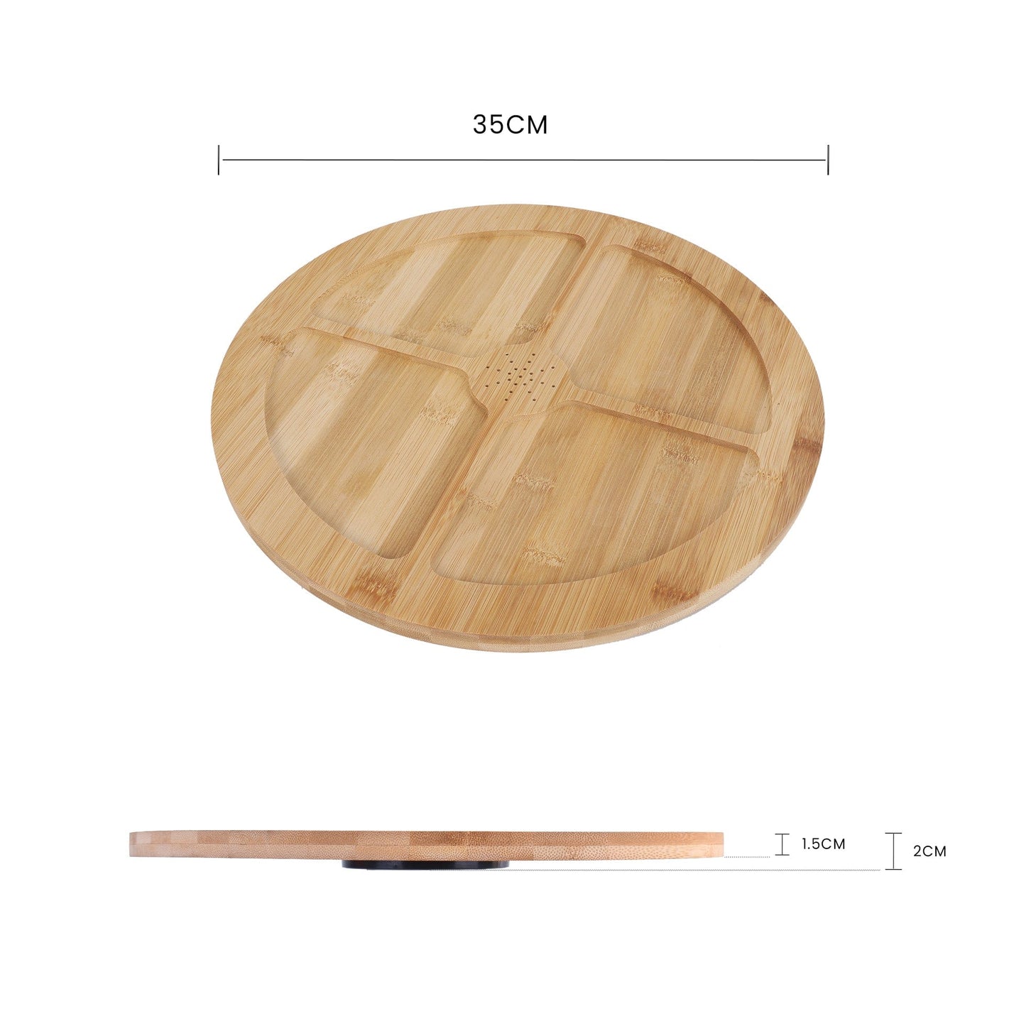 Living Today Bamboo Bamboo Lazy Susan Turntable