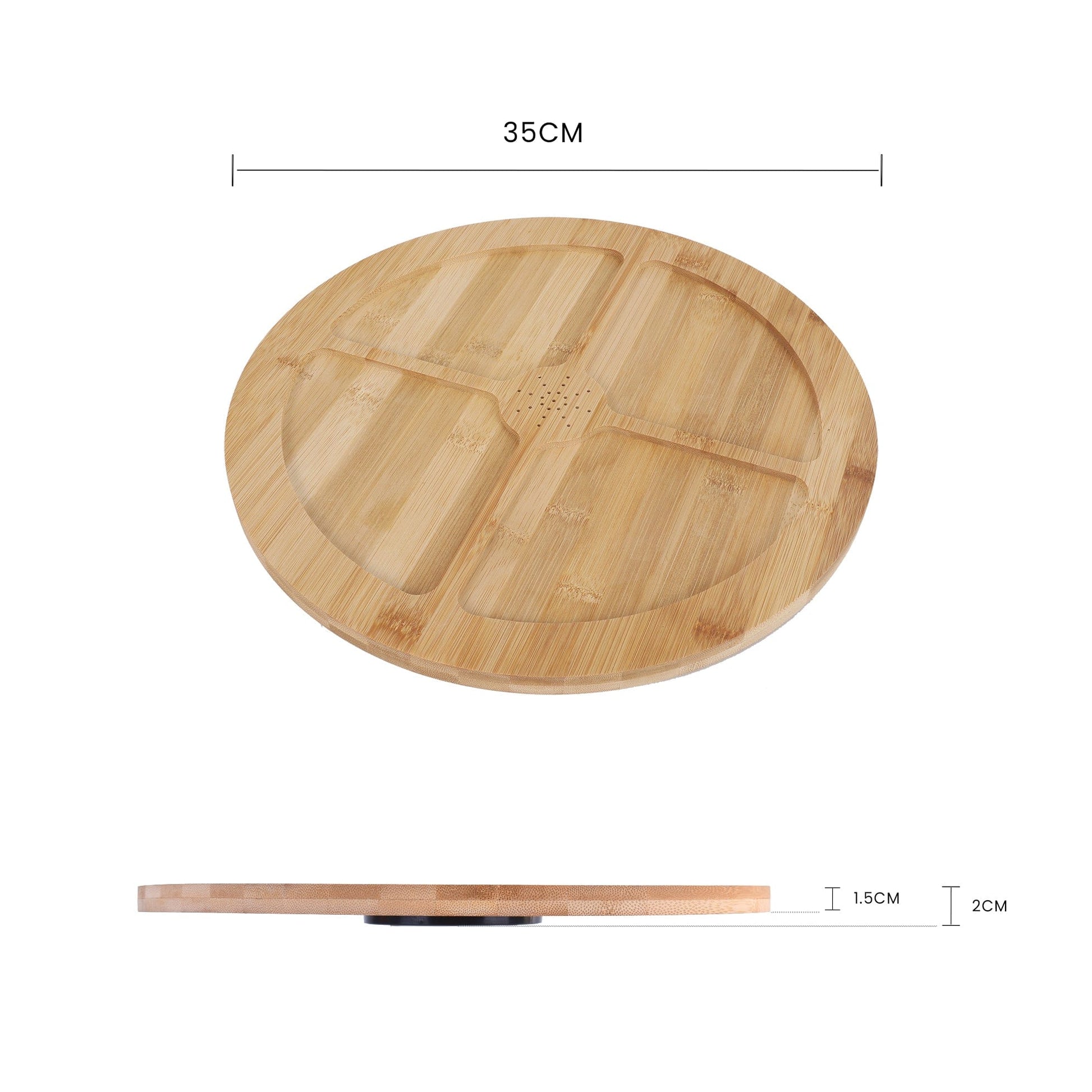 Living Today Bamboo Bamboo Lazy Susan Turntable