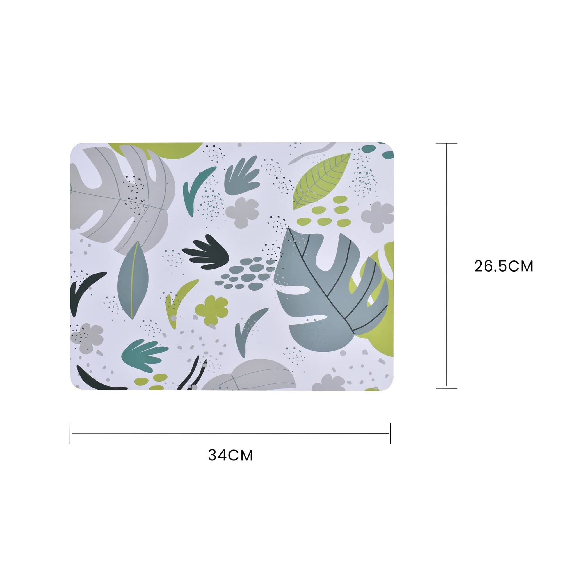 Clevinger dining placemat Clevinger 8 pcs MDF Placemats and Coasters Monstera