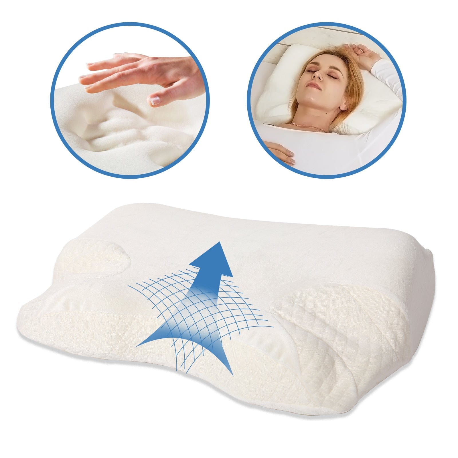 Memory Foam Beauty Sleep Pillow For Neck And Shoulder Pain
