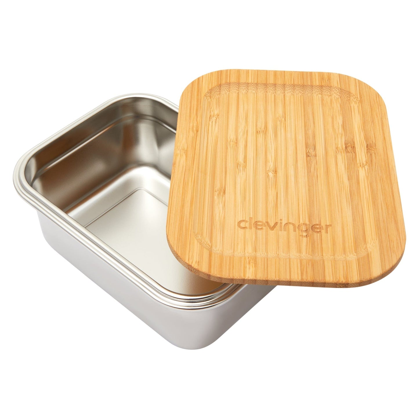 Clevinger Lunch Box Clevinger Stainless Steel Bamboo Medium Lunch Box 800ml