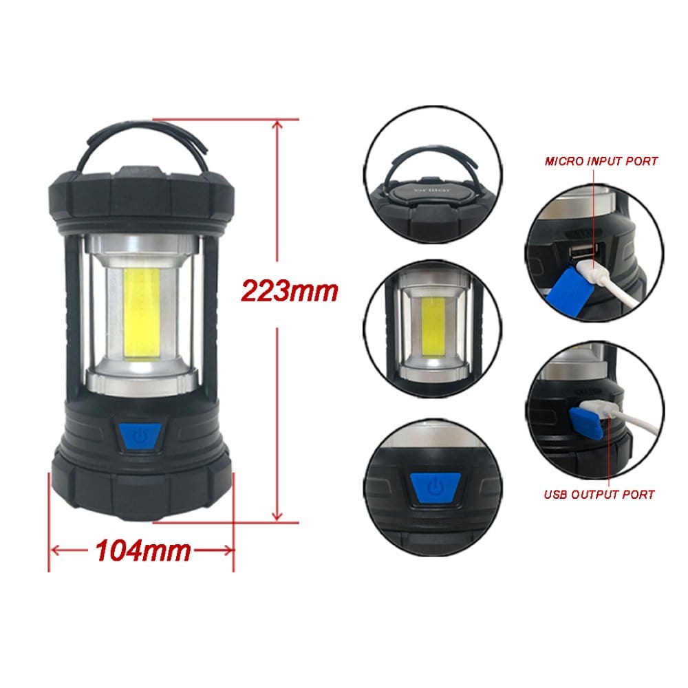 Brillar Camping Lights & Lanterns Brillar Nomad 800 COB LED Rechargeable Lantern