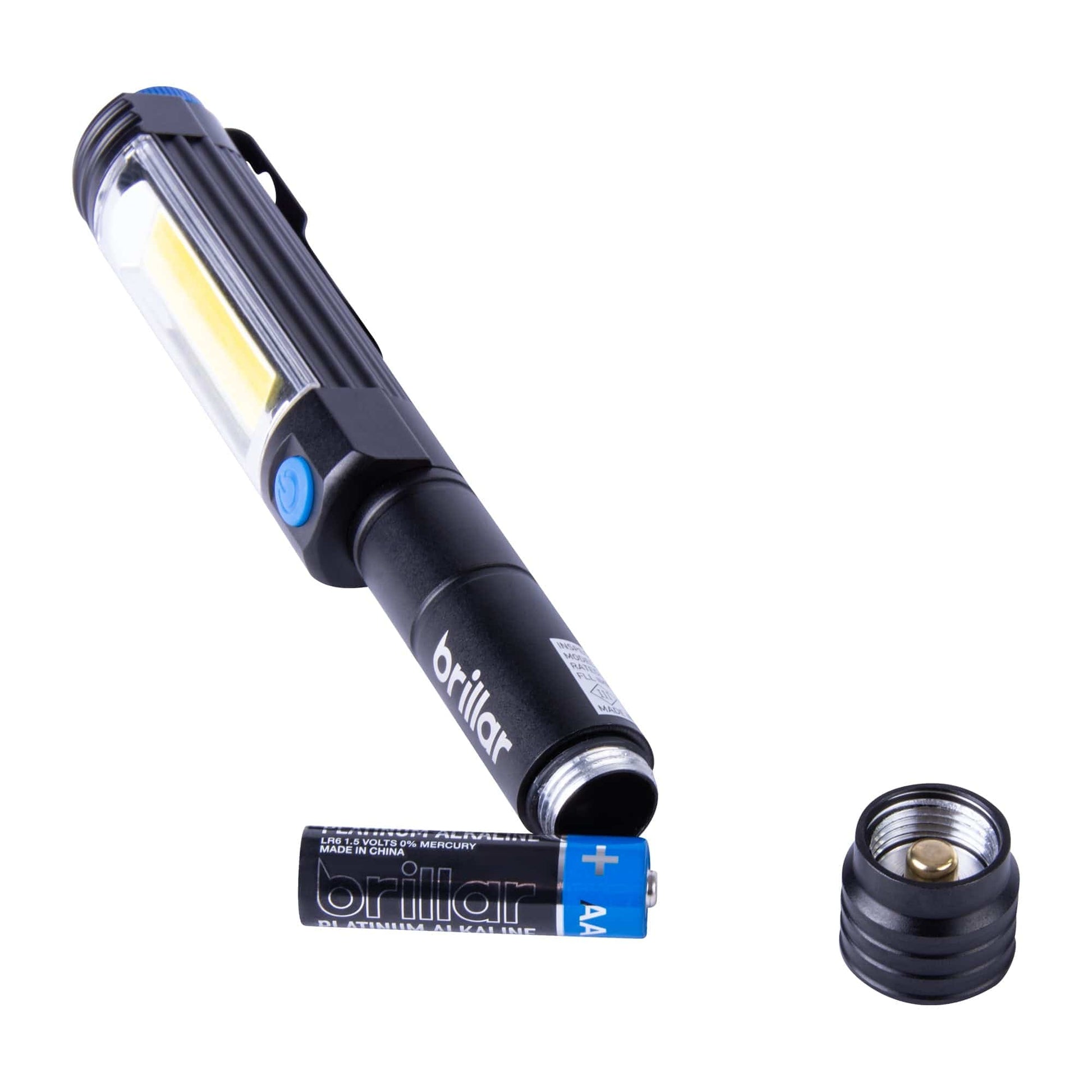 Brillar Flashlights High-Powered 400 Lumen LED UV Inspector Battery Spotlight