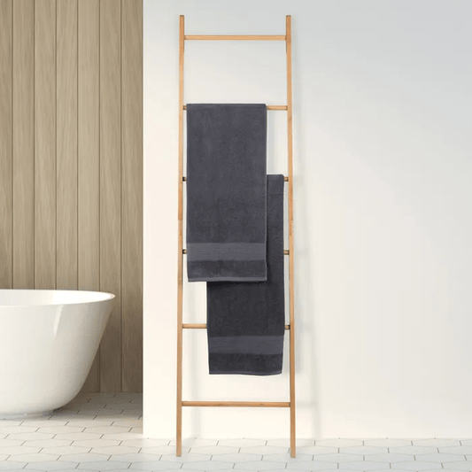 Clevinger Towel Racks & Holders Bamboo 6 Step Towel Ladder - Freestanding 180cm