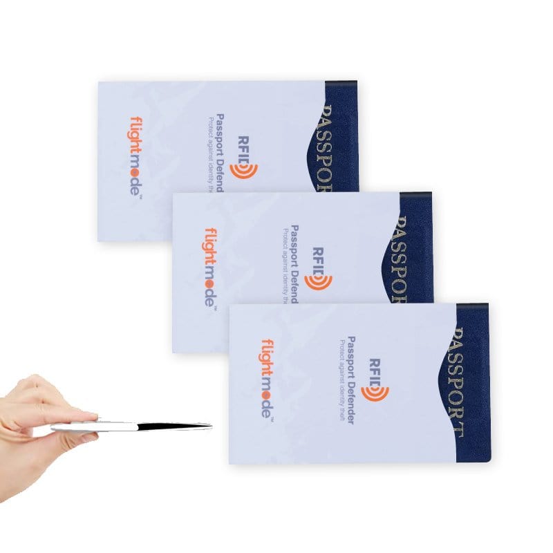 Flight Mode RFID Blocking Passport Sleeve Holder