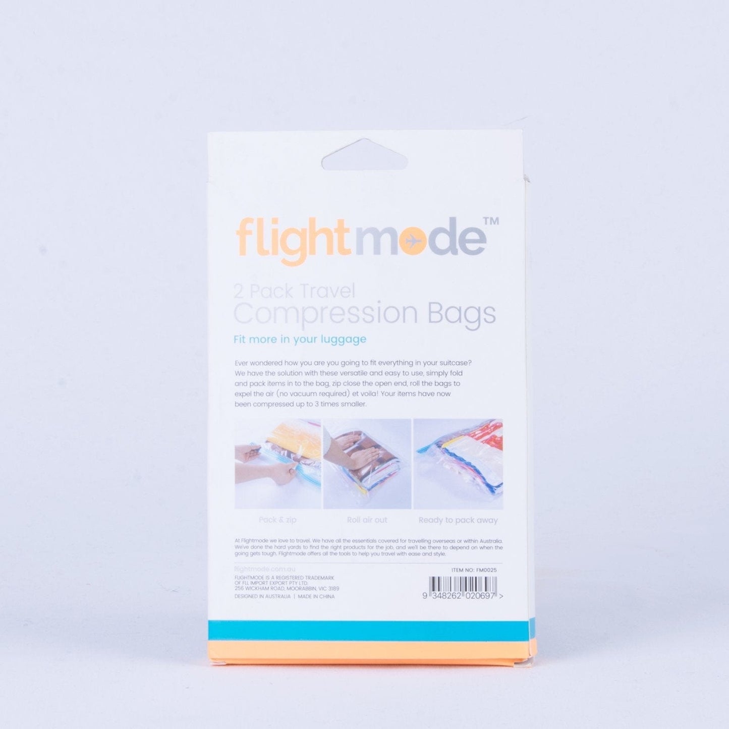 Flightmode 2 Pack Easy Care Travel Vacuum Compression Bags