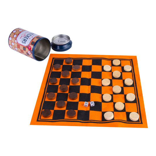 Living Today Toys & Games Checkers In a Can - Travel Board Game