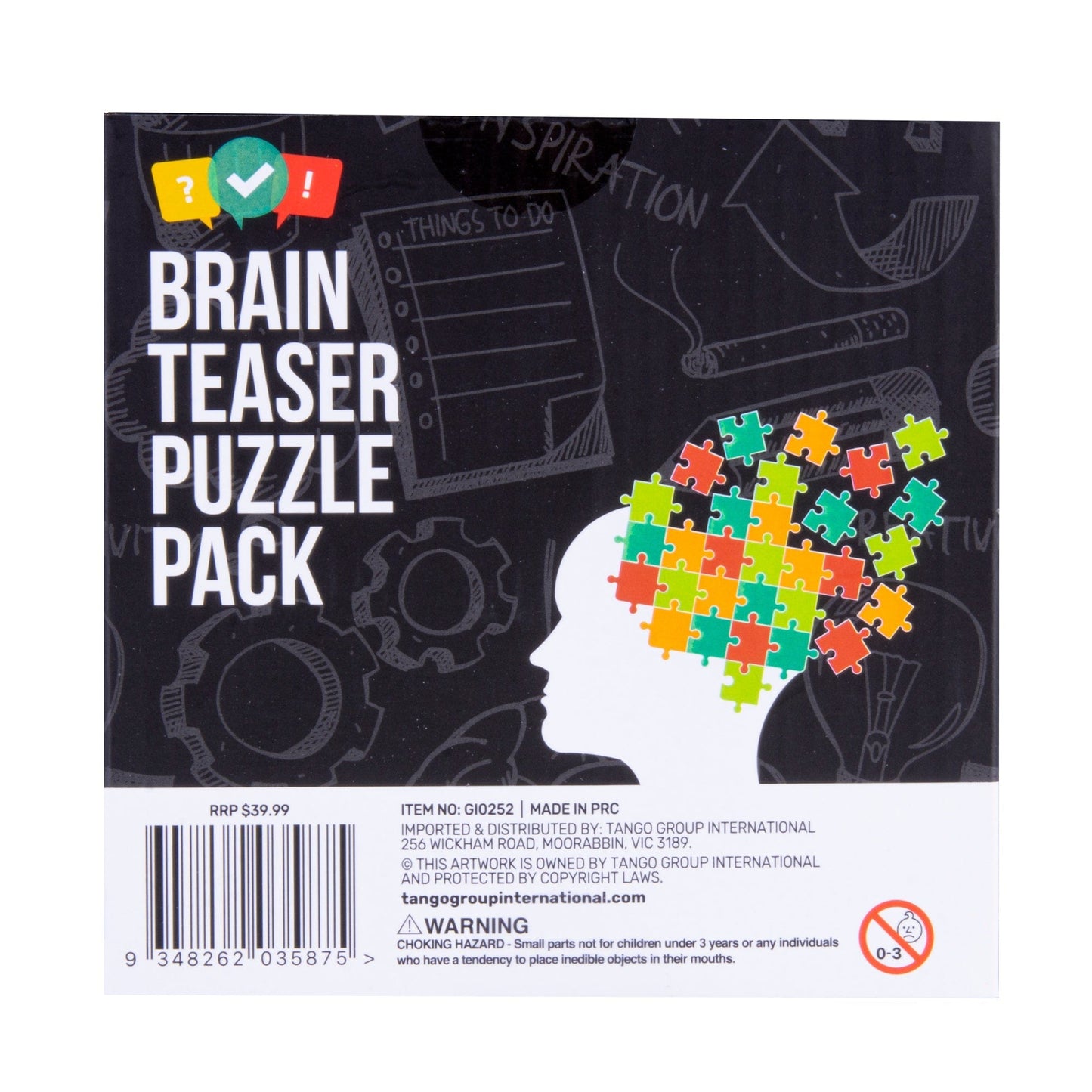 Living Today Mini Brain Teaser Puzzle 4 Pack