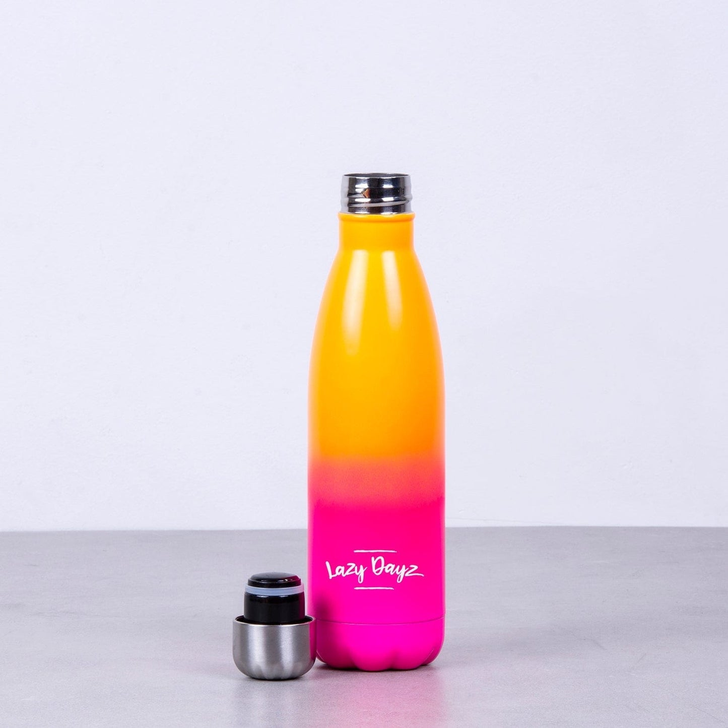 Lazy Dayz Hydration Lazy Dayz Daily Drink Bottle 500ml - Orange Pink Ombre