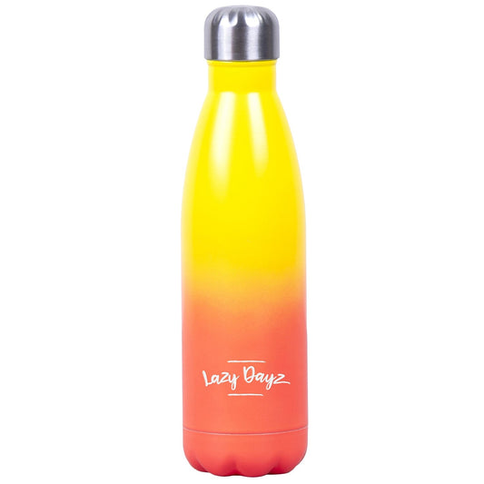 Lazy Dayz Hydration Lazy Dayz Daily Drink Bottle 500ml - Yellow Peach Ombre