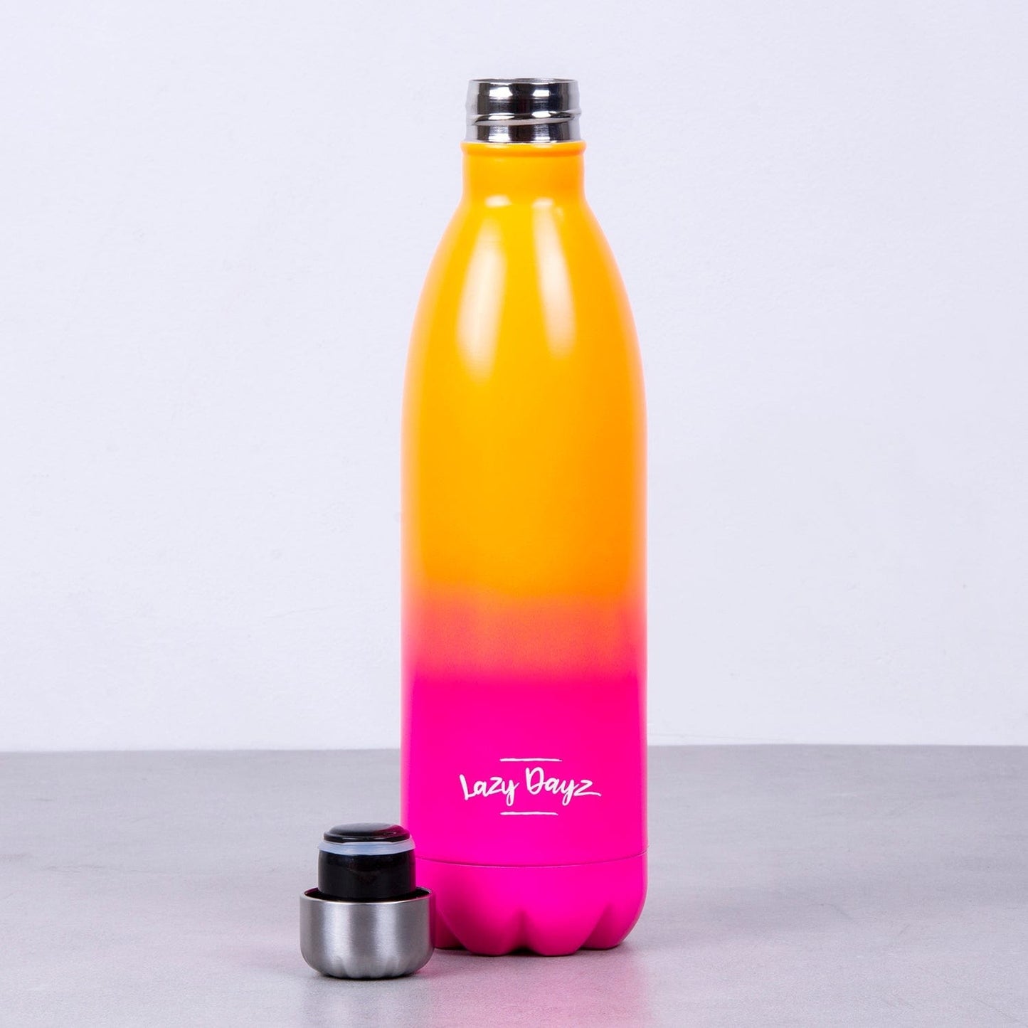 Lazy Dayz Hydration Lazy Dayz Jumbo Drink Bottle 1L - Orange Pink Ombre