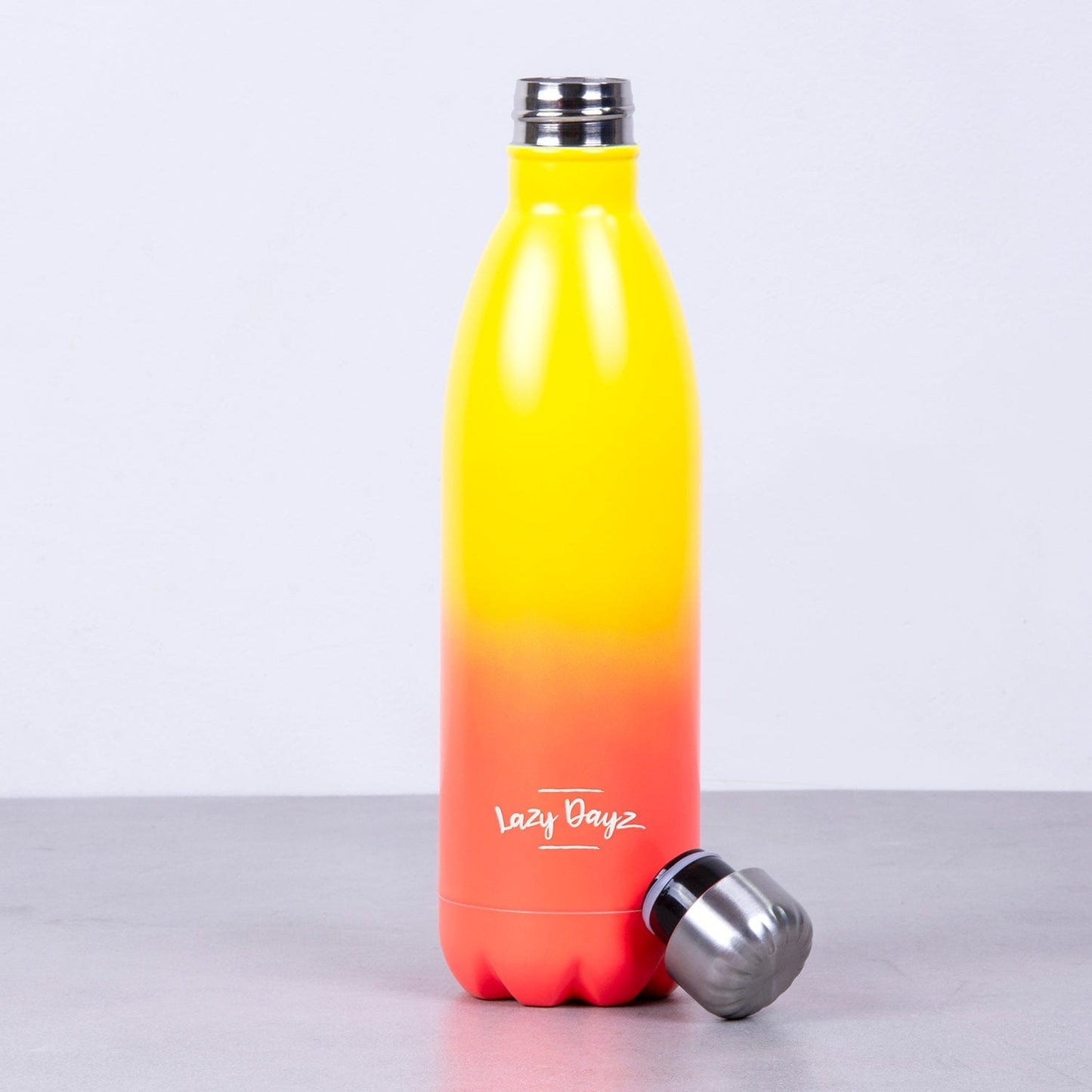 Lazy Dayz Hydration Lazy Dayz Jumbo Drink Bottle 1L - Yellow Peach Ombre