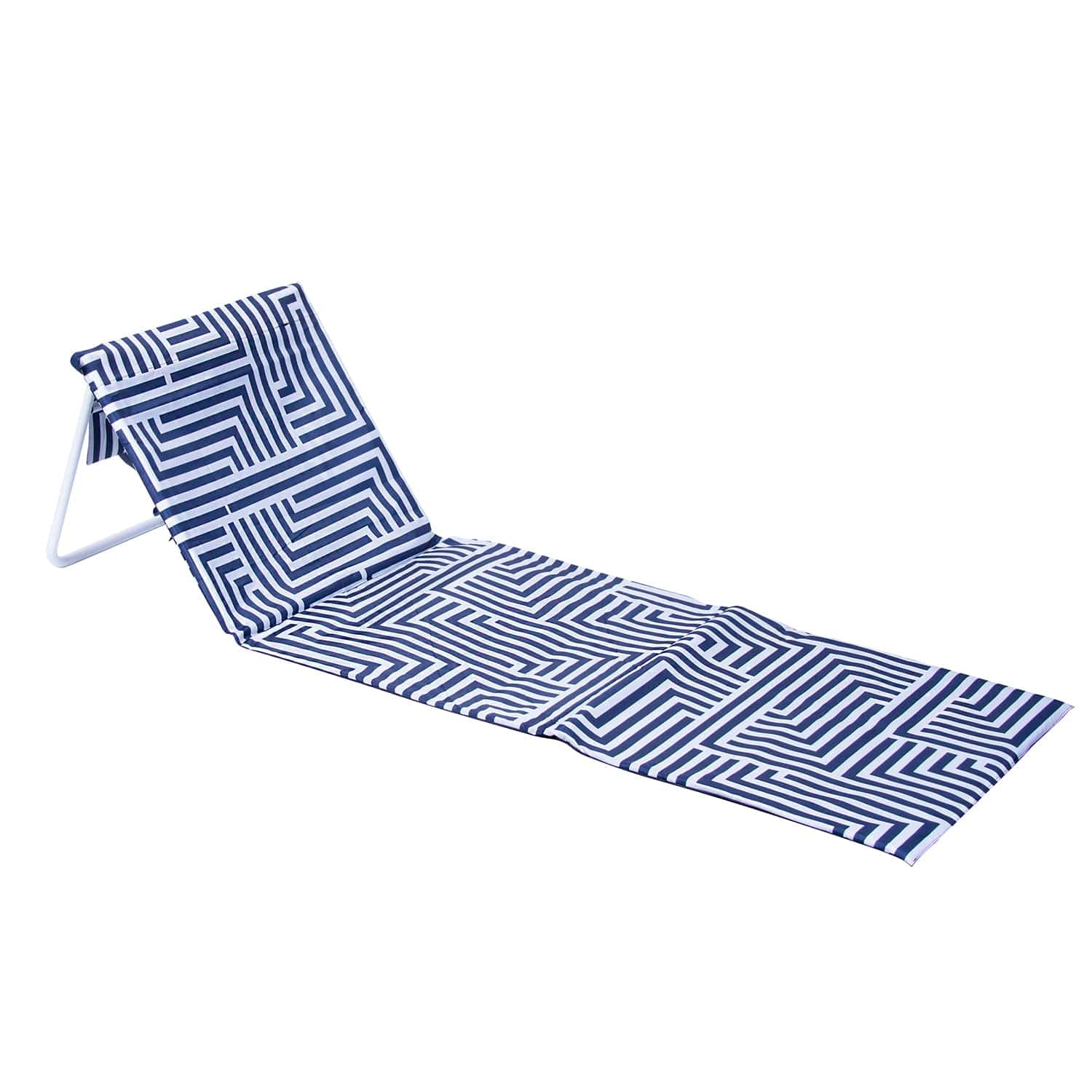 Fold up store beach lounger