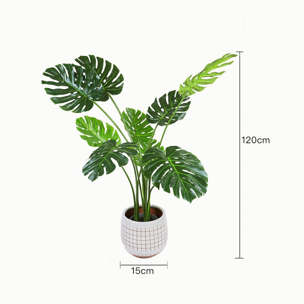 Living Today Artificial Flora 120cm Monstera - Artificial Plant, Home Decor Flora