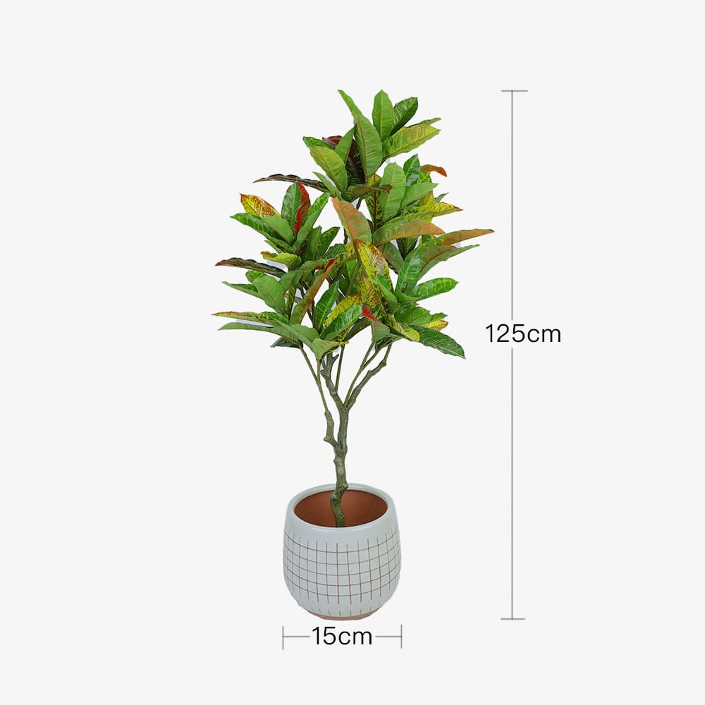 Living Today Artificial Flora 125cm Codiaeum - Artificial Plant, Home Decor Flora